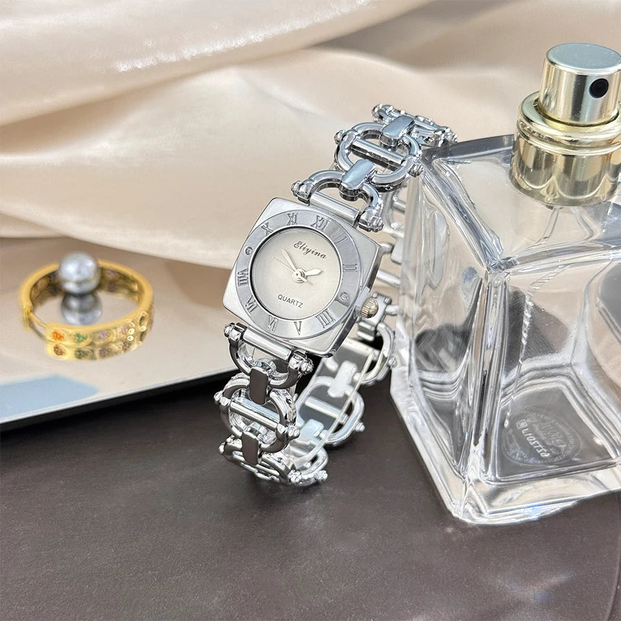 Women’s Luxury Crystal Bracelet Watch Set
