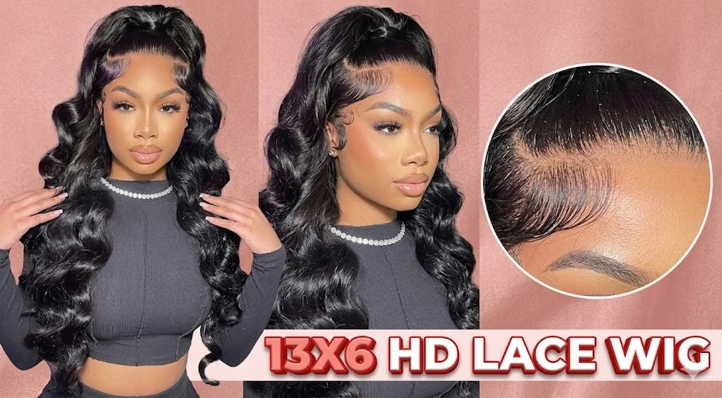 30 40 Inch Black 13x6 Hd Body Wave Lace Front Human Hair Wigs 13x4 Brazilian Lace Frontal Wig Human Hair Pre Plucked For Women