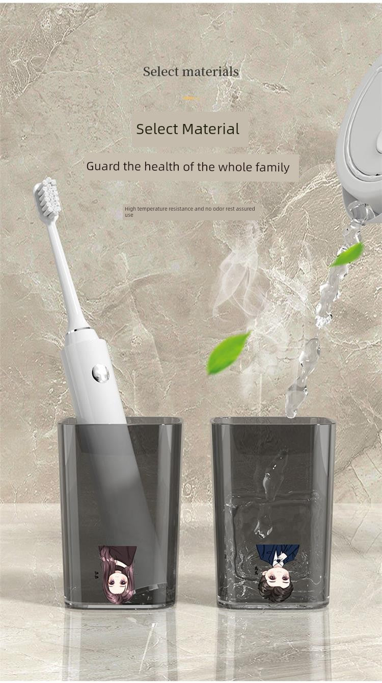 Wall-Mounted Toothbrush and Toothpaste Holder Set with Cups and Storage Rack
