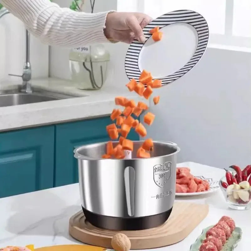 Stainless Steel Multifunctional Crusher Vegetable Cutter And Crusher for Efficient Kitchen Preparation