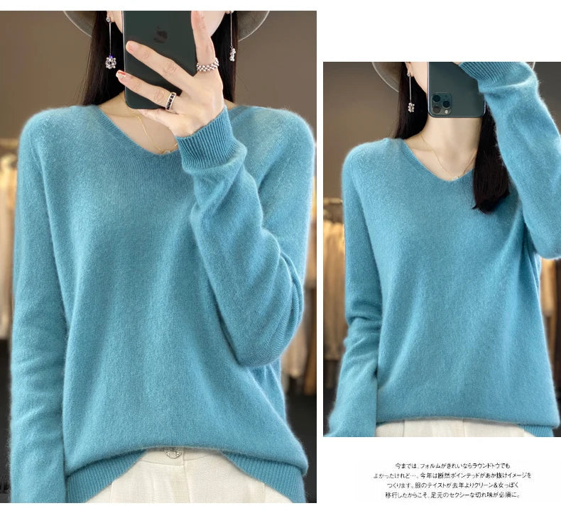Women’s Loose Knit Sweater – Soft Heavyweight Pullover