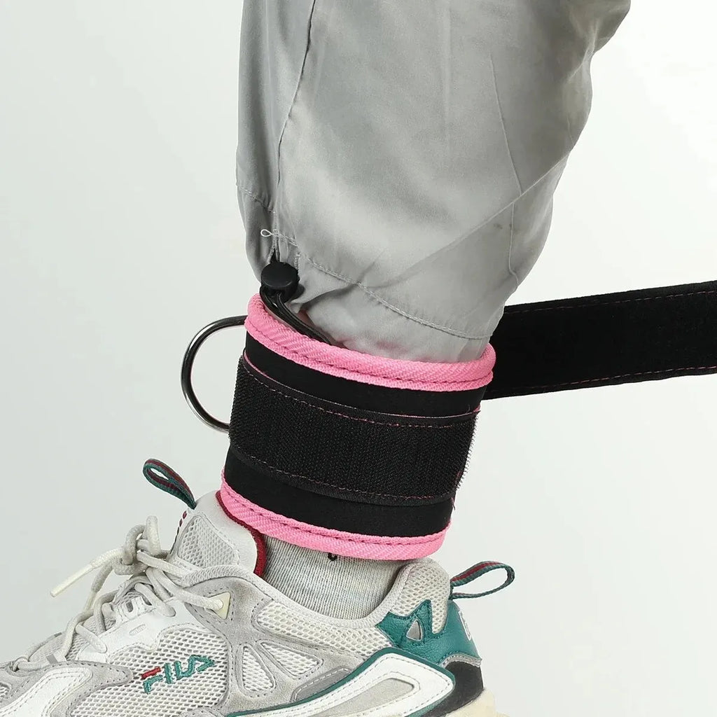 Fitness Ankle Straps Adjustable D-Ring Support Cuffs Gym Leg Strength Workouts Pulley With Buckle Sports Guard Safety Abductors