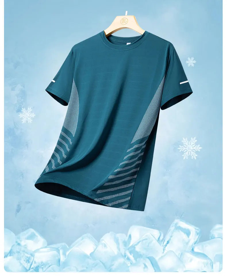 Men’s Quick Dry Running T-Shirt Breathable Lightweight Gym Workout Shirt
