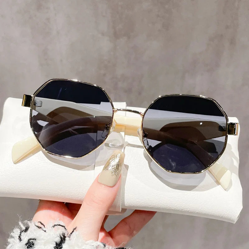 Sunglasses Round Frame Large Frame Sun Glasses Holiday Men Outdoor Cycling Fishing Sunnies Eyewear UV400