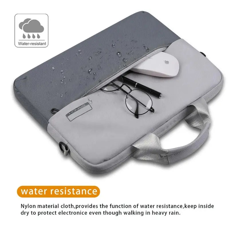 Lightweight 15.6” Water-Resistant Laptop Bag – Shock-Resistant Travel Computer Case