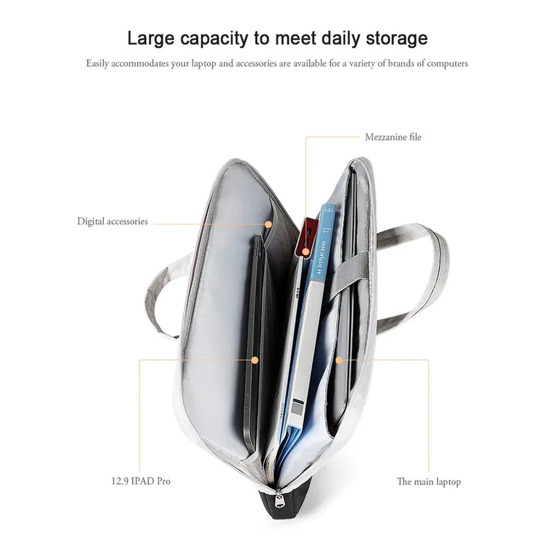 Waterproof Handbag with Laptop Compartment