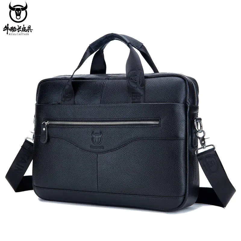 Genuine Leather Laptop Briefcase for Men