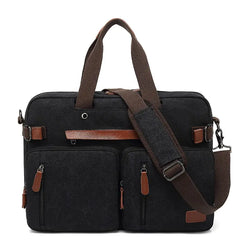 Multifunctional Men's Laptop Backpack - Waterproof Nylon