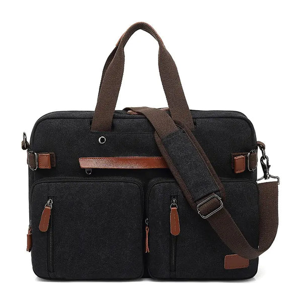Multifunctional Men's Laptop Backpack - Waterproof Nylon