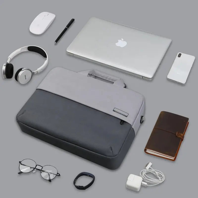 Lightweight 15.6” Water-Resistant Laptop Bag – Shock-Resistant Travel Computer Case