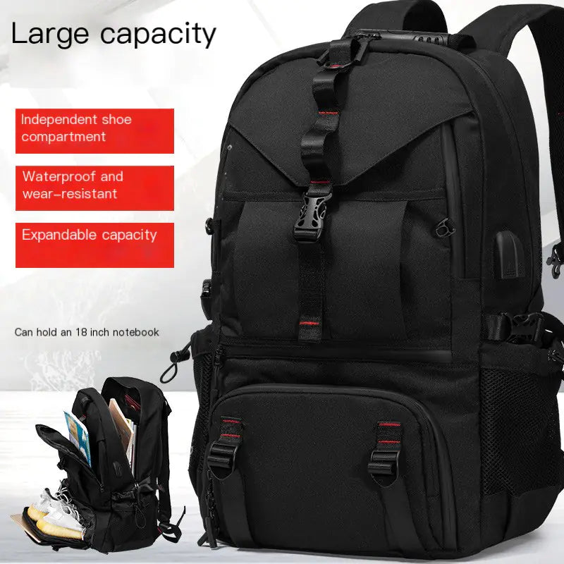Men's Waterproof Multifunctional Laptop Backpack - 17 inch
